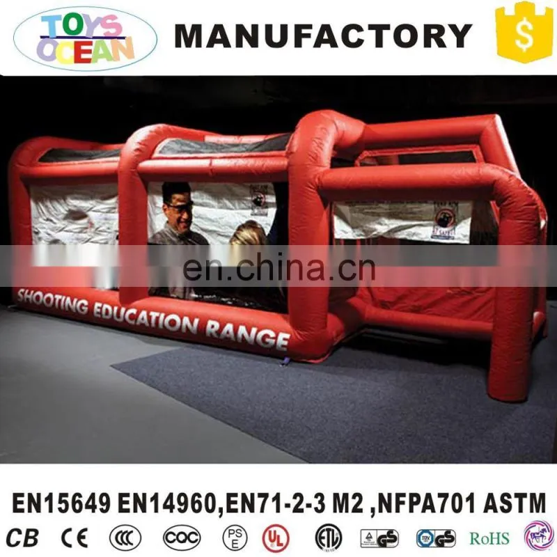 Inflatable shooting range inflatable paintball shooting game