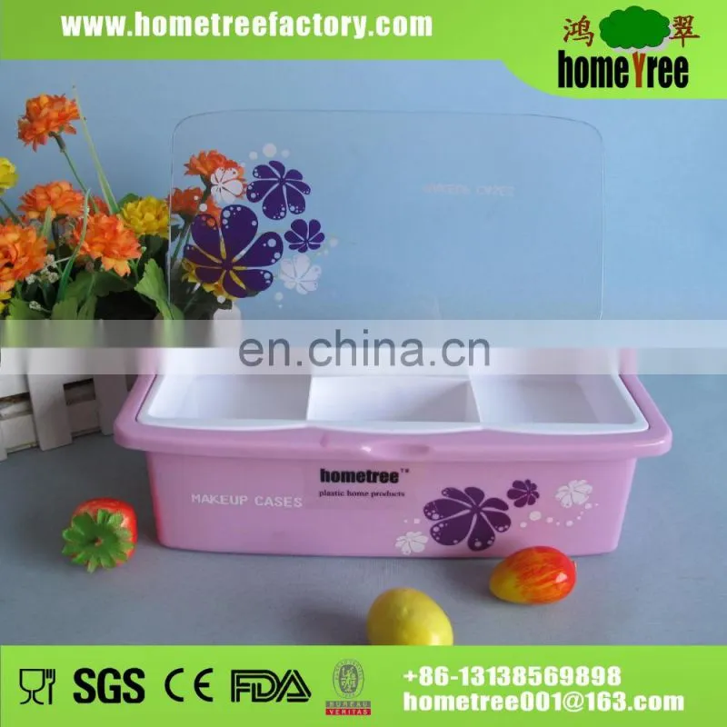 Tidy Convinient Quckily Plastic Multipurpose Storage Box With Dividers And Handle