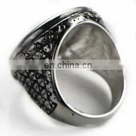 2014 fashion stainless steel rings with pattern design