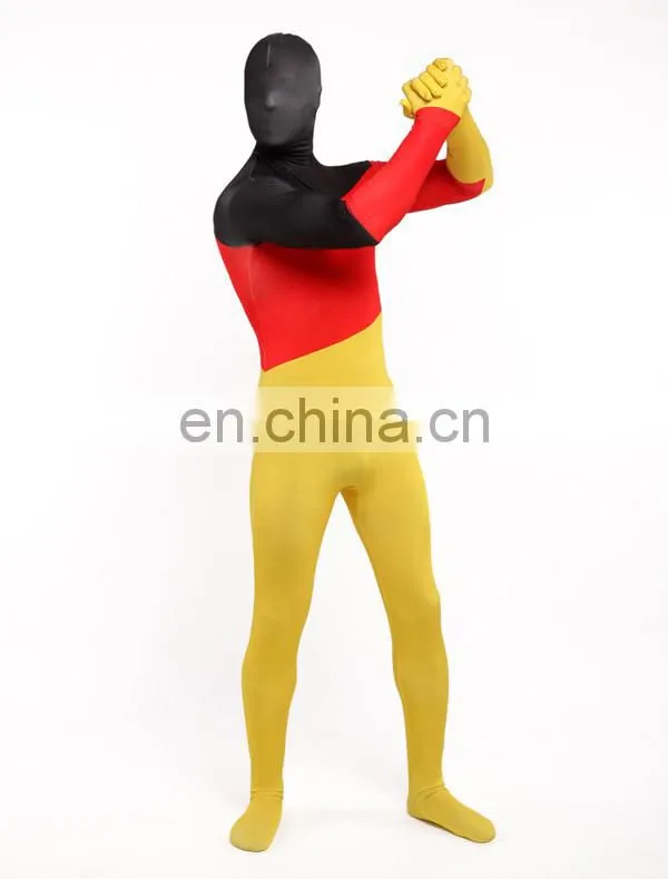 Mens Womens Zentai Germany German Flag Zentai Suit Skin Costume All Sizes