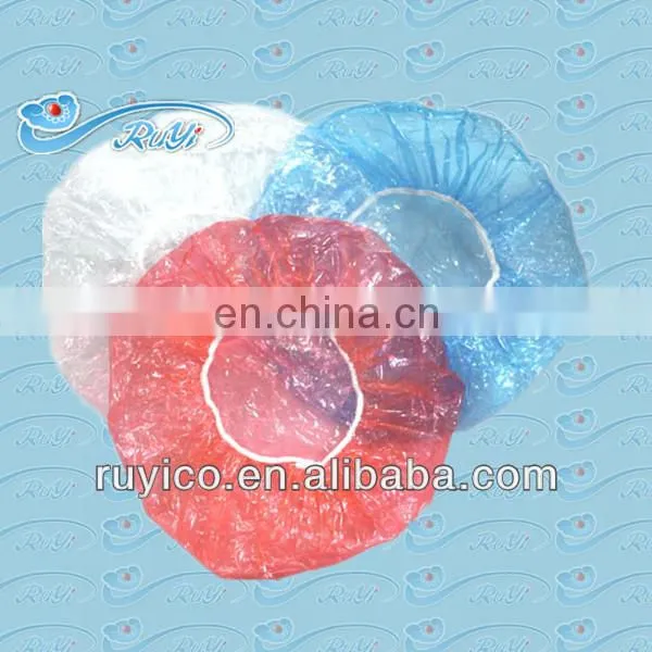 clear plastic shower cap / bathing cap