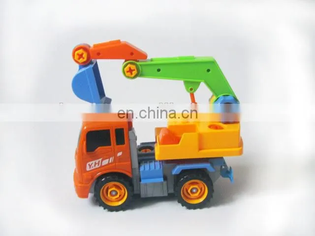 Popular Kids DIY Toy Removable truck excavators Toy With Repair Kit