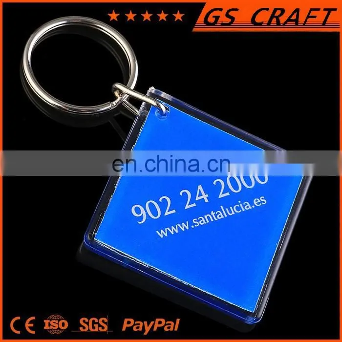 2015 Promotional Hot sale custom made heart plastic keychain