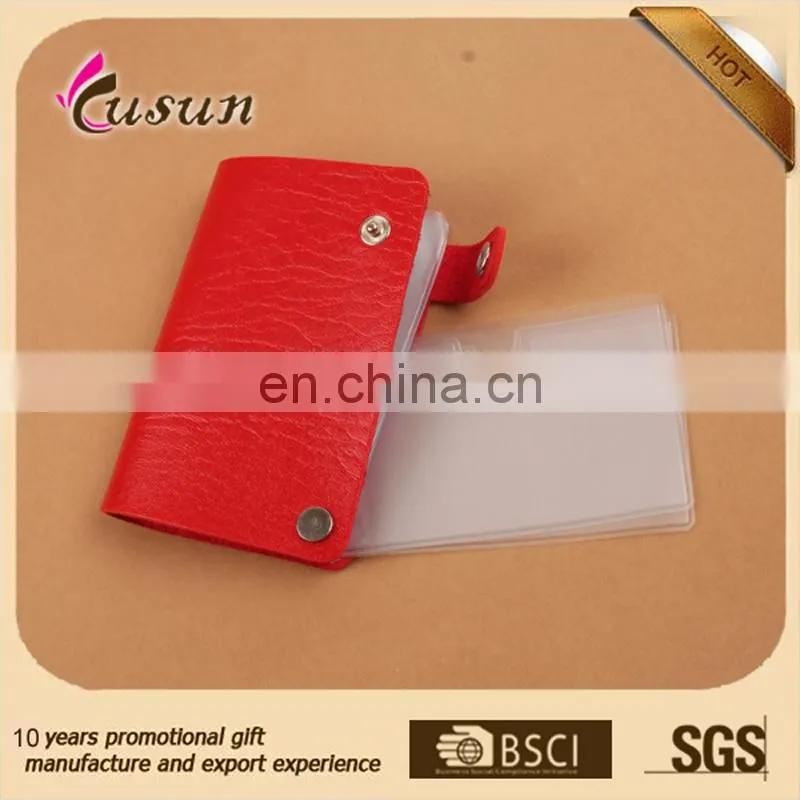 New Short PU Leather Credit Card Holder/ leather card case/PU card holder