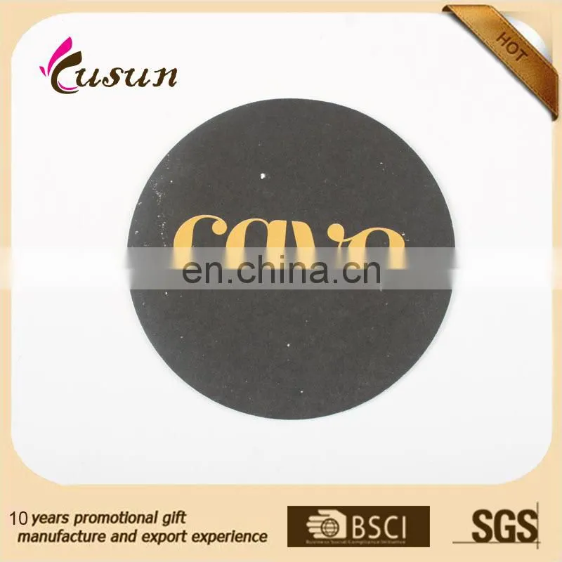 Shaped Promotional Top Quality Waterproof Drinking Paper Cup Coaster