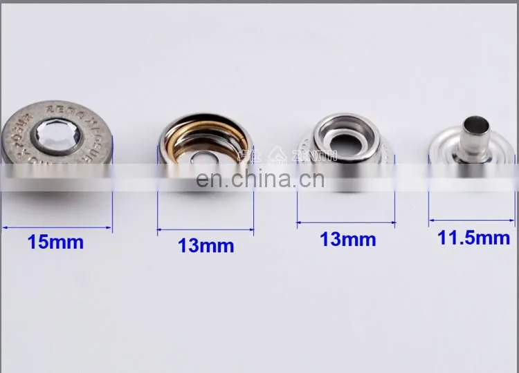 Rhinestone Press Snap Button Custom Metal Snap button BM10801