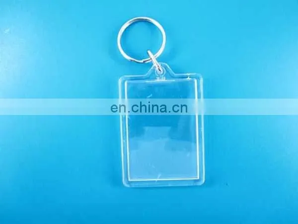 45*45mm square acrylic photo keychain