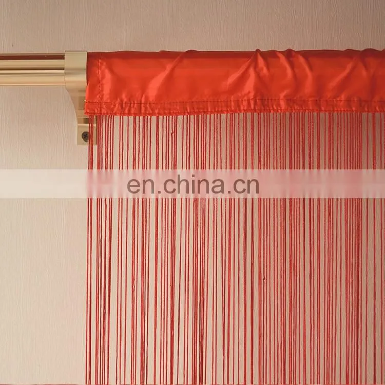 Red romantic restaurant partition string curtain