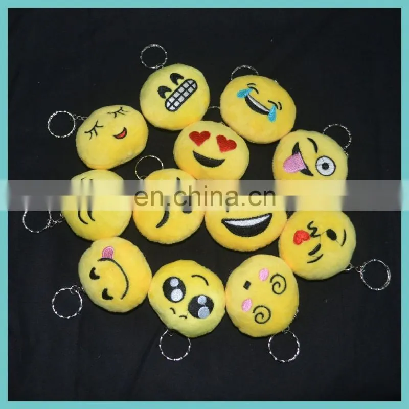 new developed 6 designs of plush poo emoji carabiner keychain