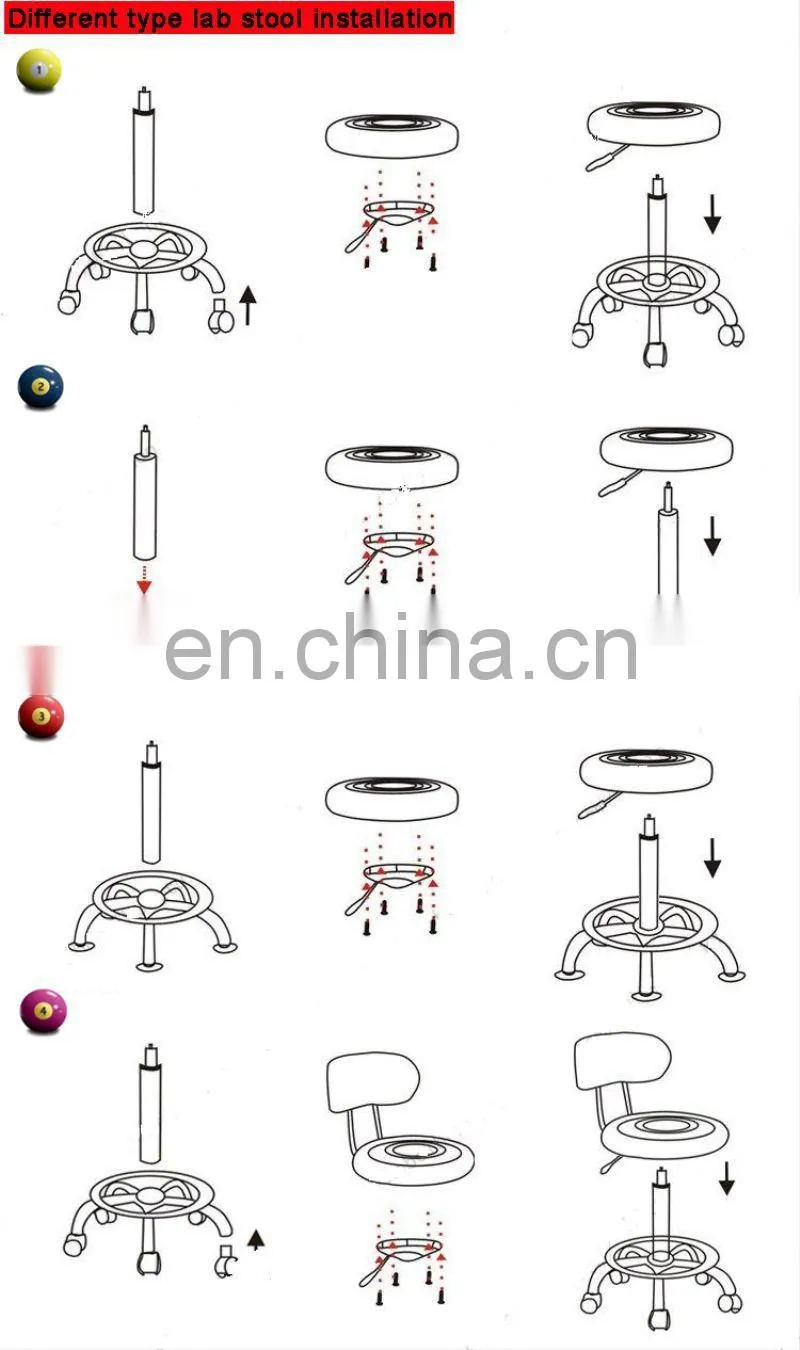 Hot Sell Metal High Adjustable Stools,Swivel Laboratory Stool Chair