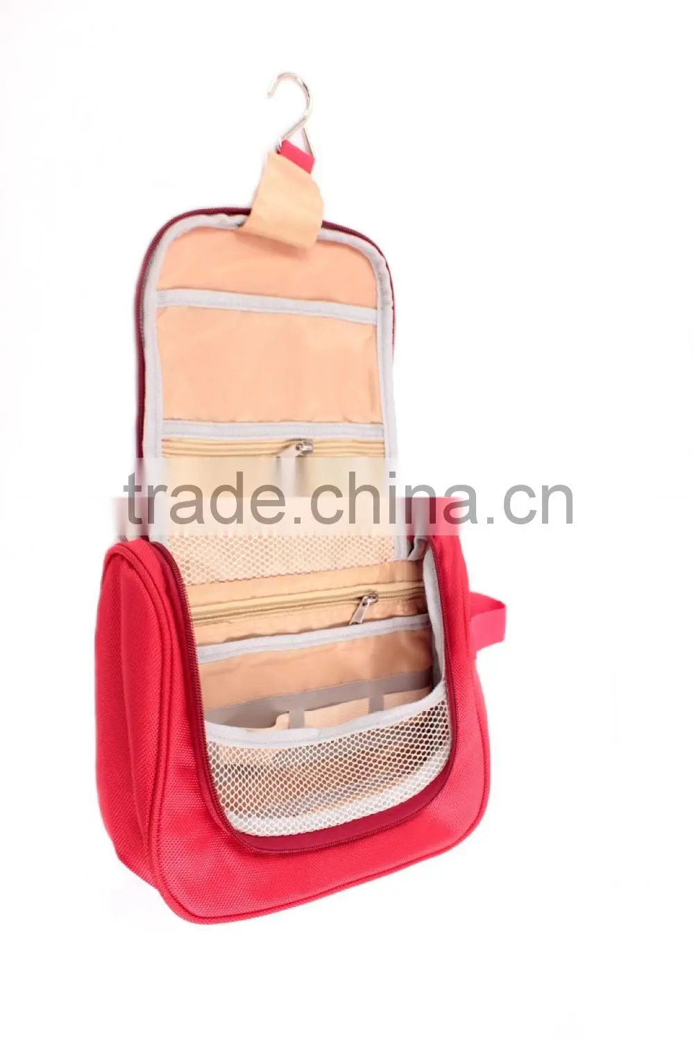 foldable polyester custom hanging toiletry washing bag