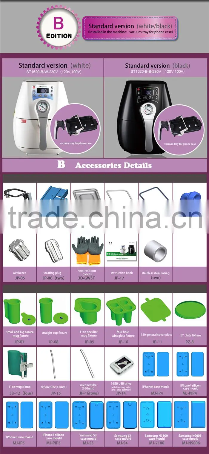 Mini Vacuum Sublimation 3D Machine