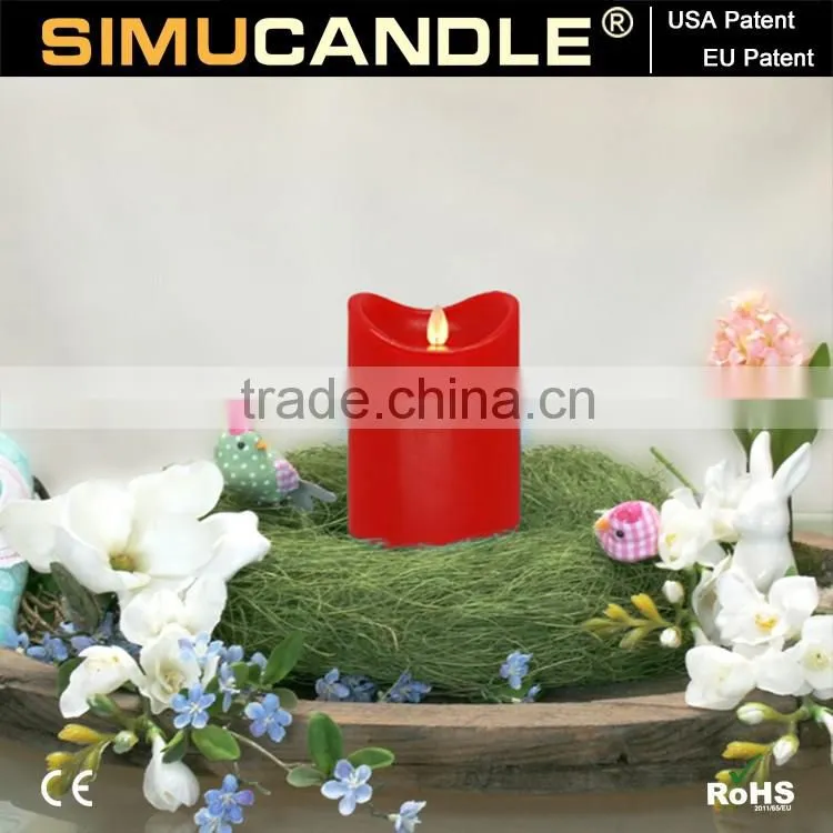 Dancing flame LED candle with USA, EU patent