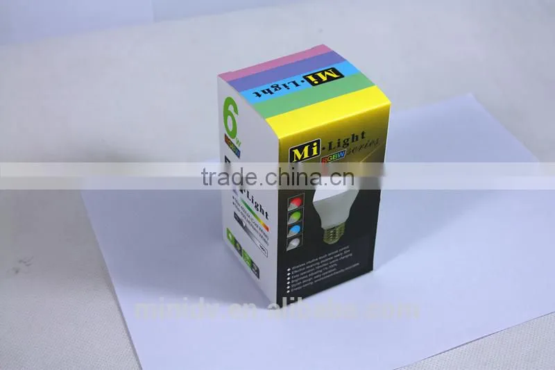 AC85-265V 2.4GHz RF Touch Remote Control E27 Smart WiFi LED Bulb Lamp 9W 850LM with Mi.Light WIFI APP Controller for Android IOS