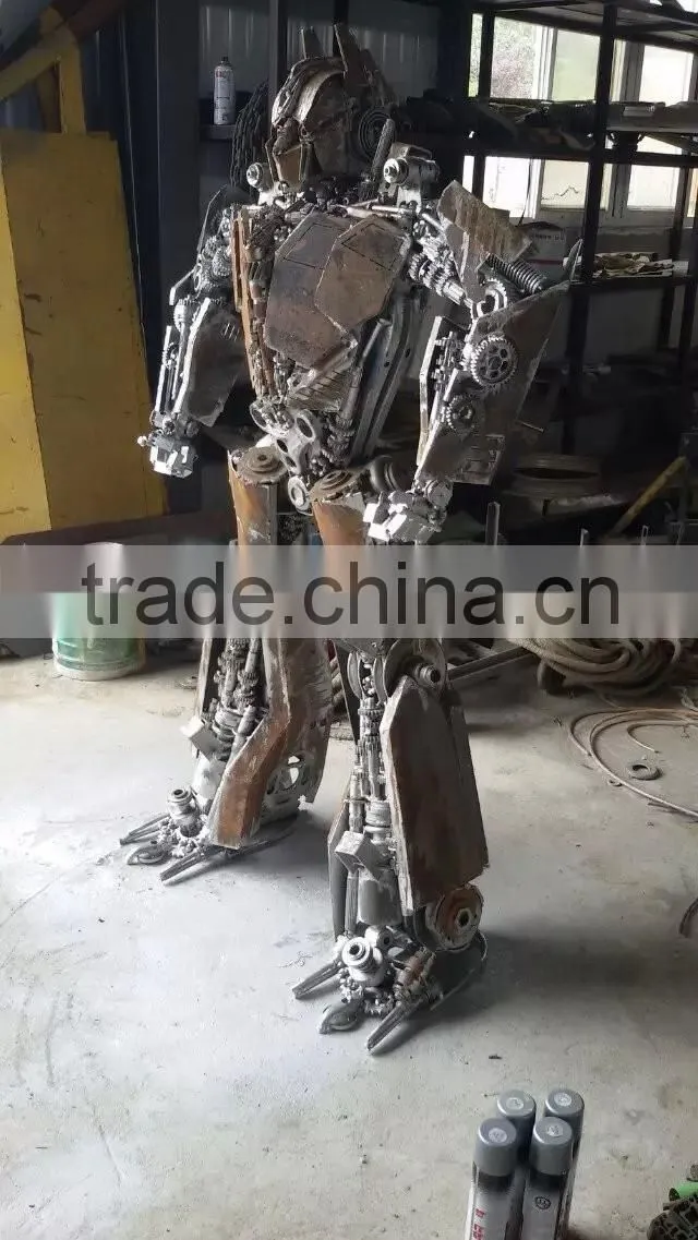 iron sculpture Sentinel Prime cast iron western decor