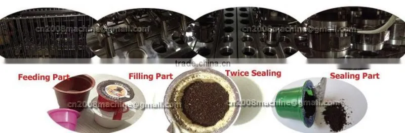 Coffee capsule filling mahine