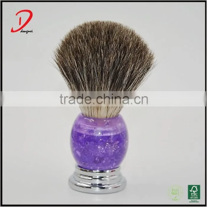 Personalized reisn handle badger hair shaving brush,private label shaving brushes