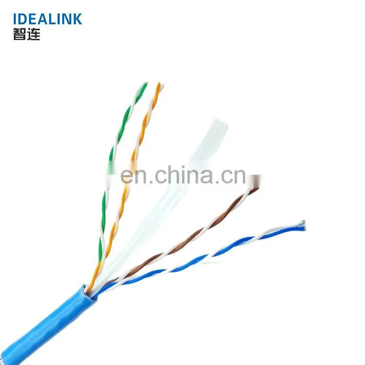 Low moq CCA/copper cat 6e 4 pair networking cable 23awg utp cat 6 ethernet cable