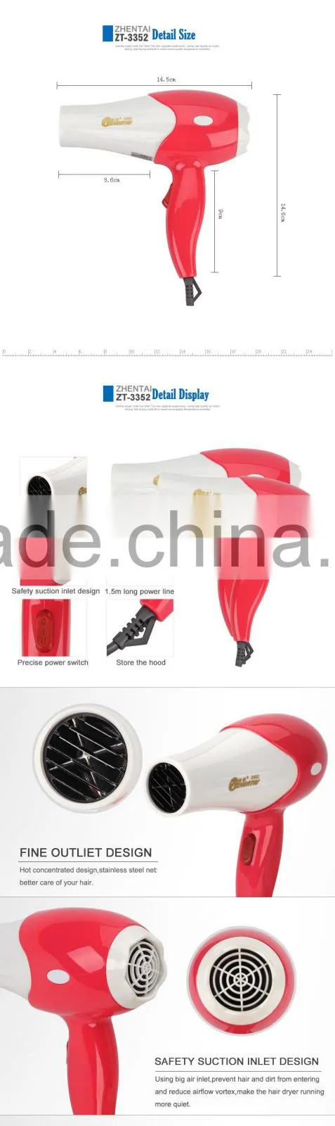 Travel Hair Dryer with Diffuser Wholesale