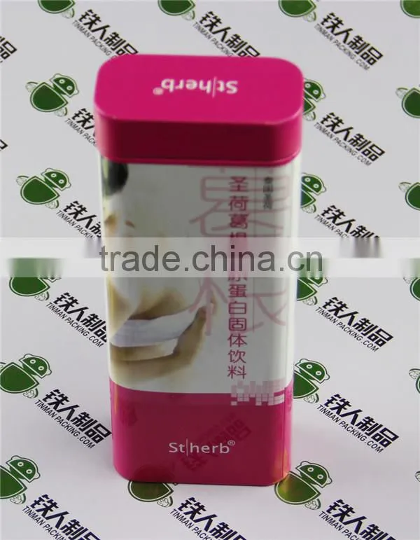 Square Tin Plated Steel Containers Box