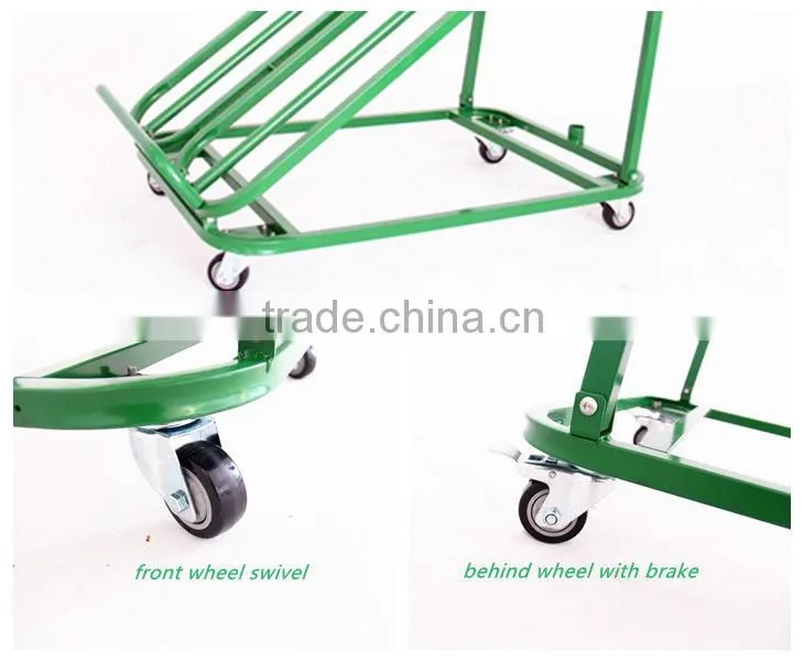 Convenient grocery shelf for supermarket with wheel