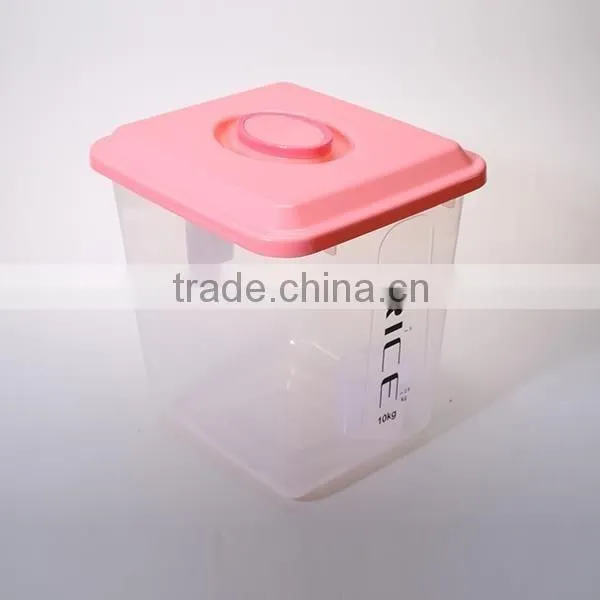 10KG The large capacity plastic rice storage bucket