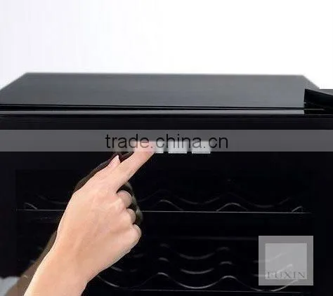 FUXIN:JC-28AFW.Glass Door wine cooler/Desktop cooler/Table wine fridge with 12Bottles.