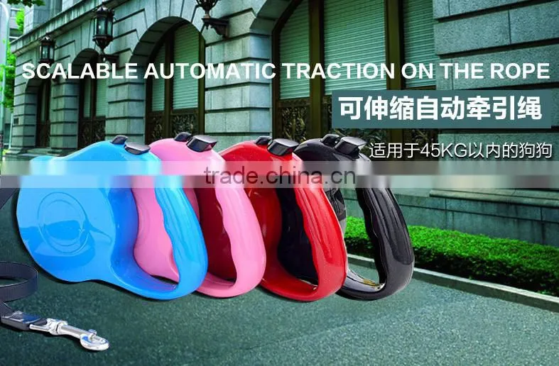 Plastic 3 meter 5 meter automatic retractable dog leash dog accessories