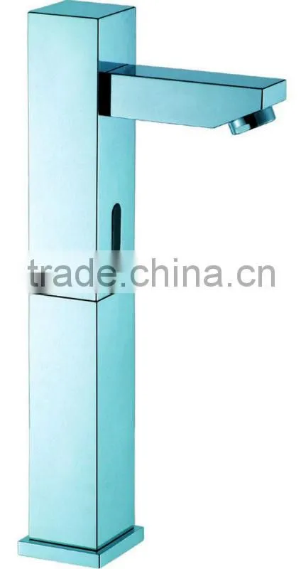 Nicor C-03A Two Functions Brass Deck Mounted Polished Chrome Bathroom Tall Automatic Sensor Faucet