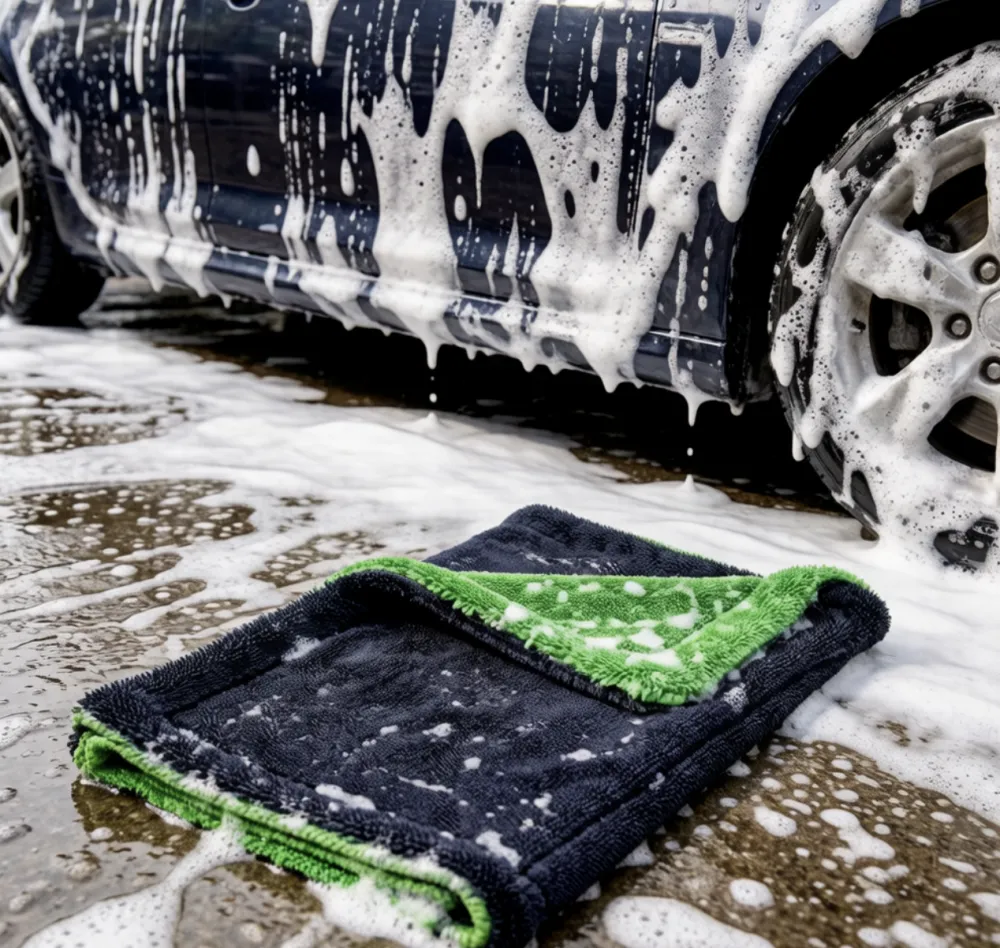 Microfiber Car Drying Towel Twisted Loop Weave Auto Detailing Cloth for Cars, Trucks & Boats.png