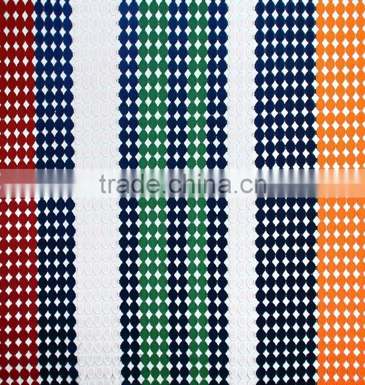 Good selling water soluble 100% polyester best price multi-color chemical african lace fabrics