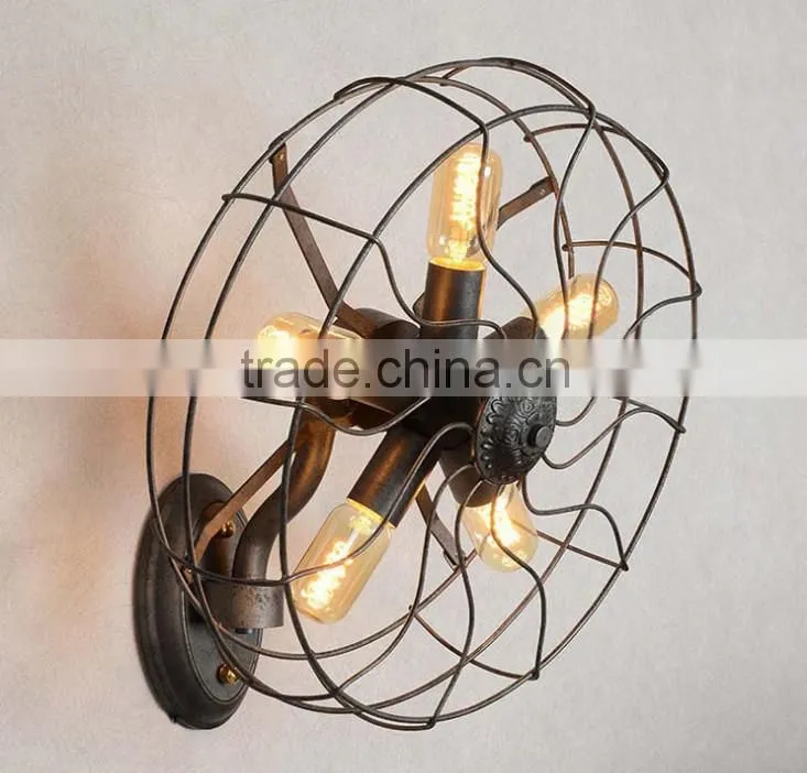 Brass Light Socket Iron Retro Lamps Wall Mounted