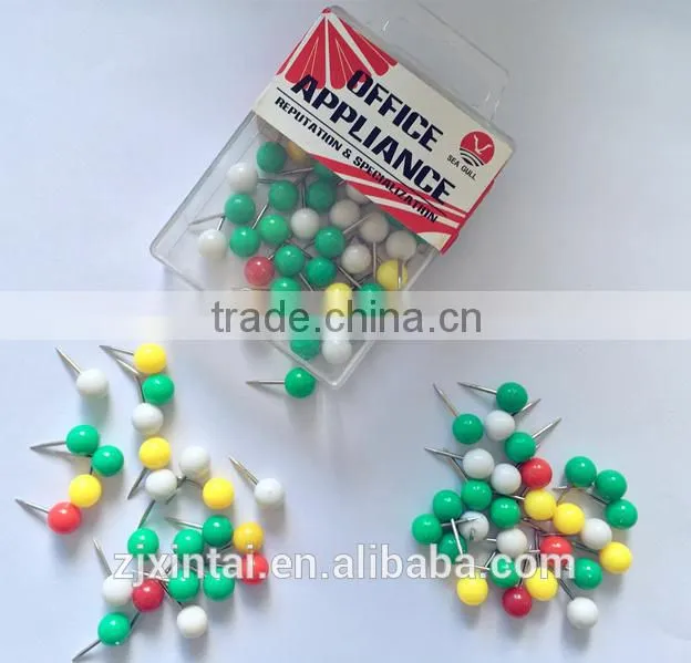 Assorted Color Round Head Pins Ball Head Push Pins With Good Use