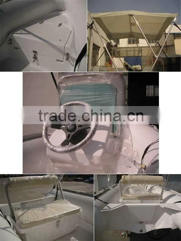 PVC/Hyplon matrial fiberglass Inflatable boat