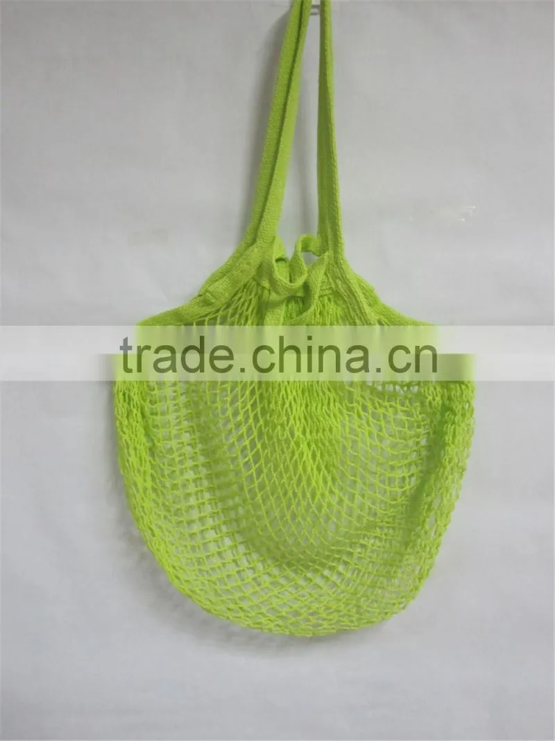 2016 custom long handle tote reusable tropical string bag