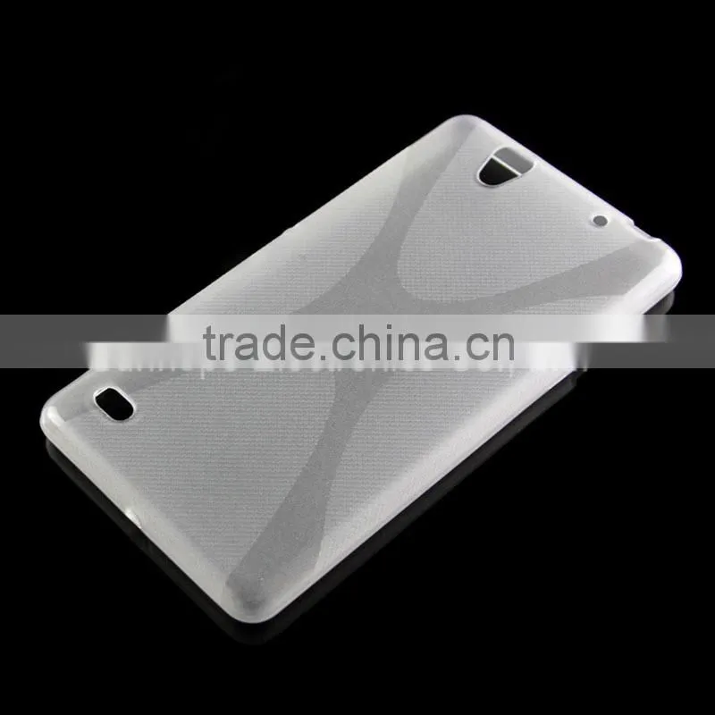 X line design tpu cell phone cover for Xperia C4 E5333