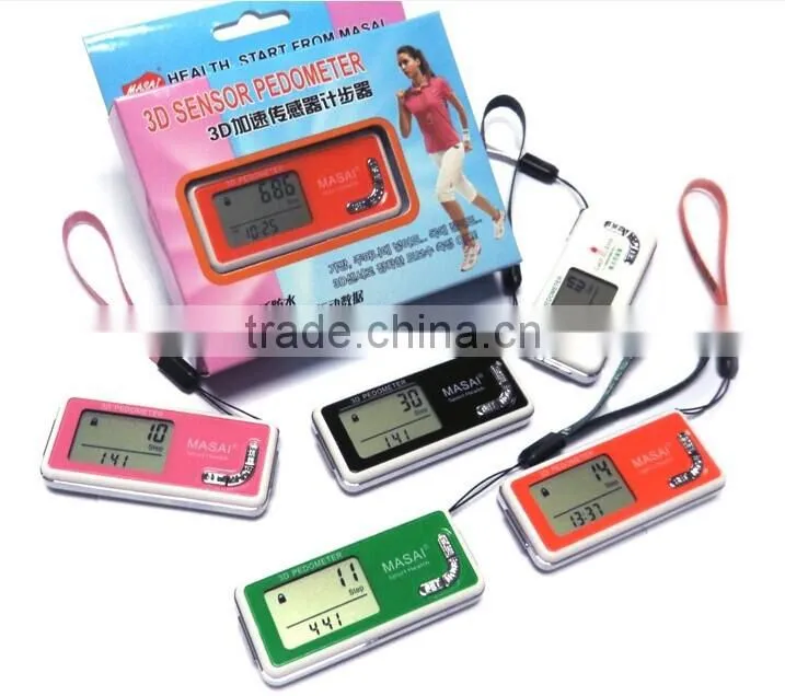 professional customized 3d multifunctional g sensor pedometer manual