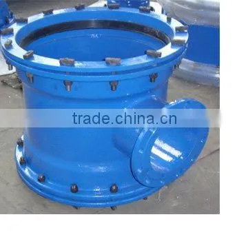 all flange socket pipe tee fitting for DI pipe