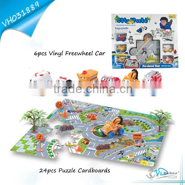 New Kids Toys for 2015-Puzzle Toys And Vinyl free wheel car