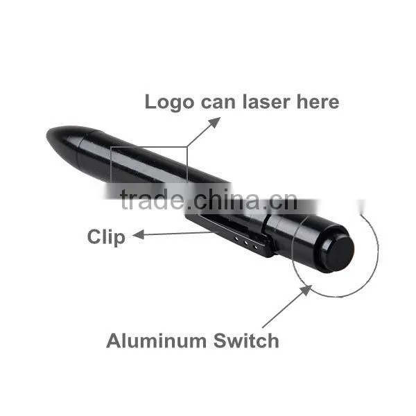 Promotion cheap price bright light flashlight pen whit clip
