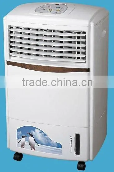 Portable remote control water mist electric fan cooling