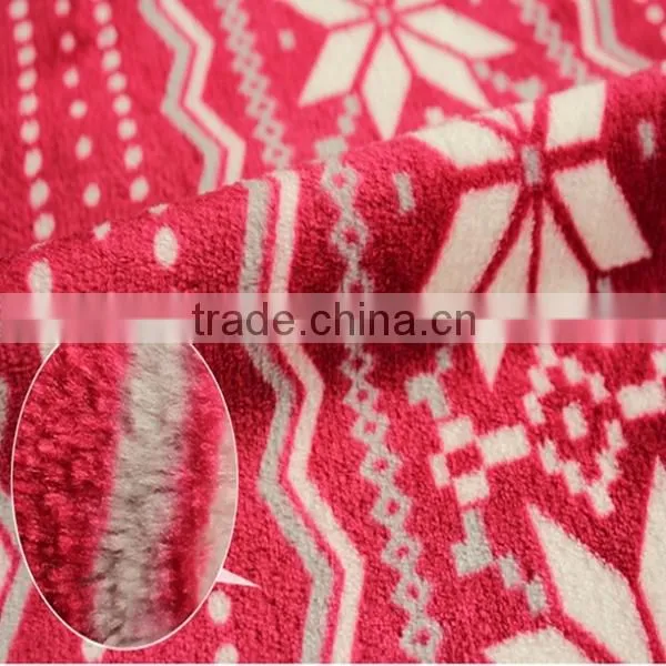 100% polyester 288F both side quilting flannel fabric