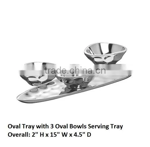Aluminum Hammered Tray