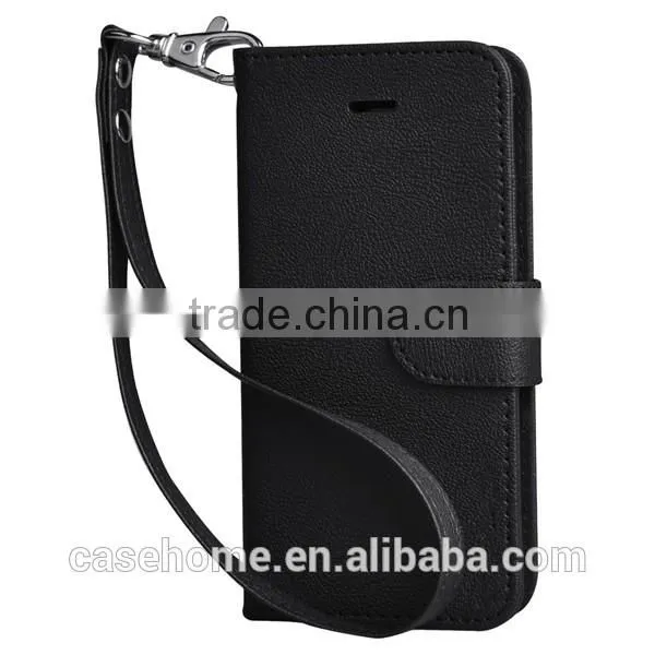 Leather Flip Cover Wallet Case for iphone6/6s with Kickstand and Strap