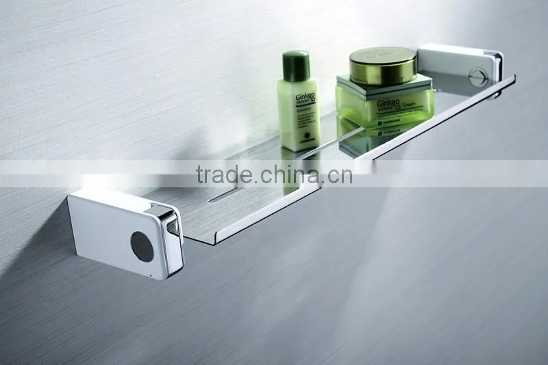 Classical bathroom tempered glass shelves for hotel and home decoration