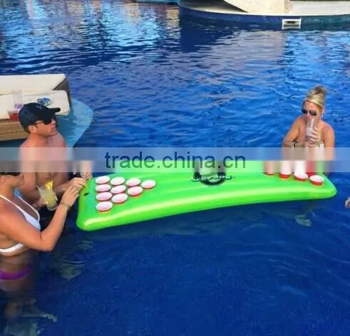 Eco-friendly inflatable floating beer pong table