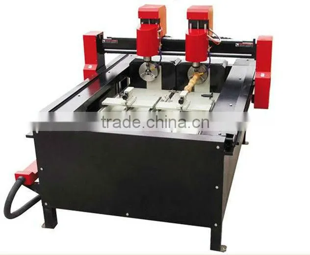 QL-1118 cnc Multi-functional 2 head engraving machine for cube marble guangzhou manufacturer price