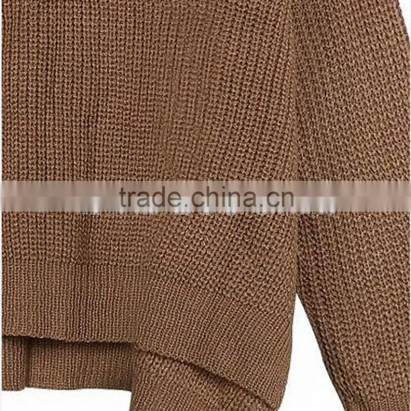 Cashmere Long Sleeve Side Split Sweater