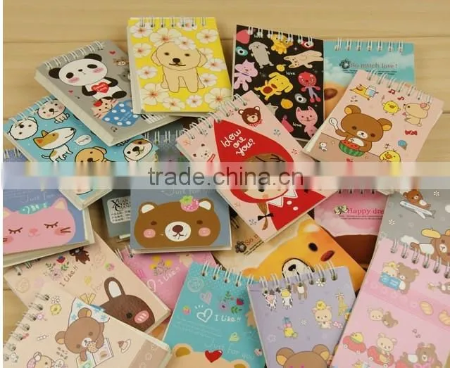 School notebook cute design diary book for kids Mini smiley diary