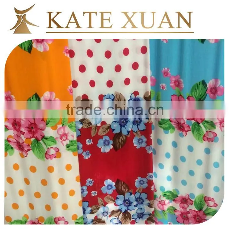 No stretch not fade design 100% rayon fabric wholesale